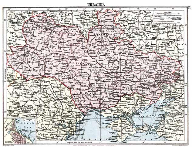 Londono geografijos instituto parengtas 1919 m. Ukrainos žemėlapis. 1933 m. gruodžio 25 d. Prahoje pulkininkas vedė, netrukus jam gimė sūnus. Vėl artėjo karas... 1933 m. kovo mėnesį buvo paskelbta Karpatų Ukrainos nepriklausomybė ir suformuota armija Karpatų Sečė.