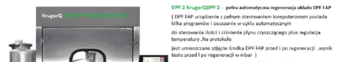 regeneracji Dla każdego DPF, które zostały poważnie zablokowany przy kilkukrotnym zagęszczeniu sadzą, może ciśnieniowo