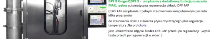 Można go wówczas łatwo opróżnić, tak aby wydajność DPF została w pełni zregenerowana.