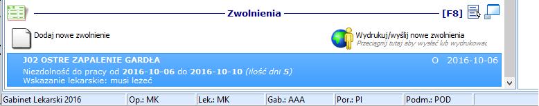 Dla każdego lekarza można przypisać wartość krytyczną, co spowoduje pojawienie się komunikatu ostrzegającego podczas logowania, jeśli liczba numerów ezla spadnie poniżej tej krytycznej wartości.