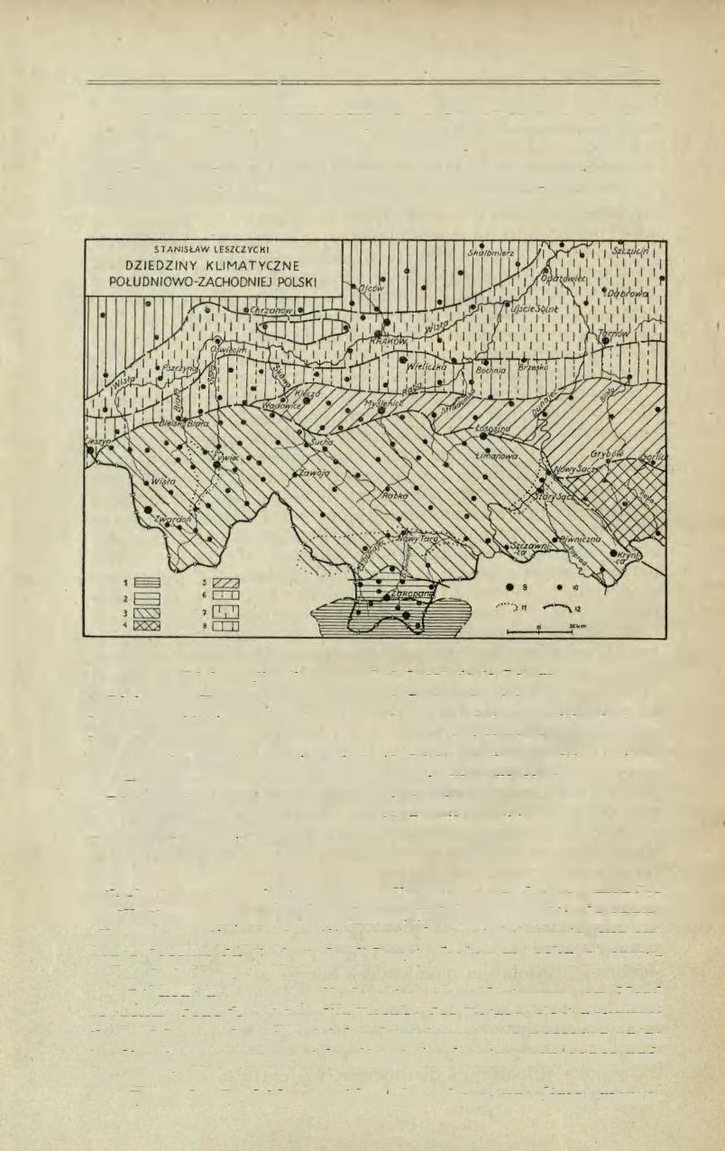 46 WIADOMOŚCI GEOGRAFICZNE 1934 Nr. 5-9. La chaîne des Tatras possède un climat entièrement spécial, corespondant en général à celui des hautes montagnes en Europe.