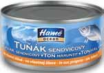 05 Tuniak drvený v oleji Hamé 185g Sardelové filety rolované s