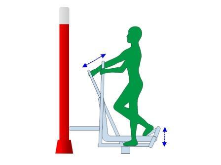 Funkcje urządzenia: Biegacz Typ ćwiczeń: Stopień trudności ćwiczeń: Sposób wykonywania ćwiczeń: Orbitrek Sposób wykonywania ćwiczeń: Biegacz - budowa i wzmocnienie mięśni kończyn dolnych - budowa i