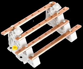to international protection rating IP00. Material: Busbars supports nylon; busbars ETP copper; bolts galvanized steel. General technical data Working temperature: -5 +5 C.