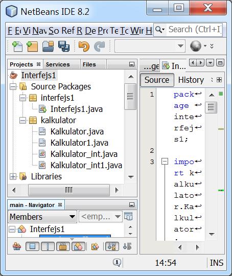 Przykład 2: cd przykładu 1 package kalkulator; public interface Kalkulator1 extends Kalkulator{ @Override int odejmij(int a, int b); package kalkulator; public class Kalkulator_int1 extends