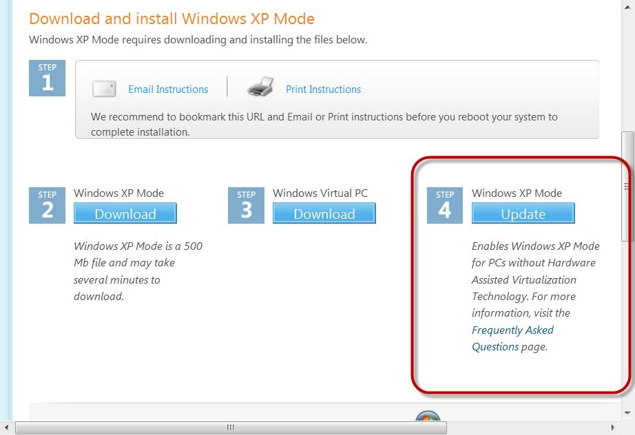 Uruchamiamy plik Windows6.1-KB977206-x86.msu.