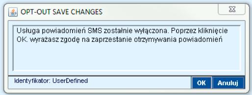 kraju. Po wciśnięciu Zatwierdź pojawi się następujący komunikat. Wciśnij OK. UWAGA.