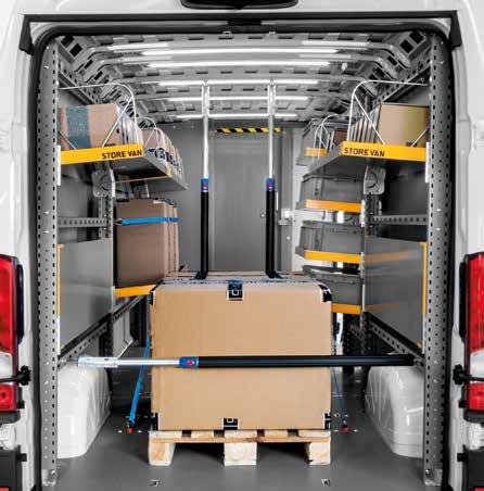 empaquetado, Store Van presenta Light Shelf, la línea de repisas abatibles para furgonetas de tercera generación.