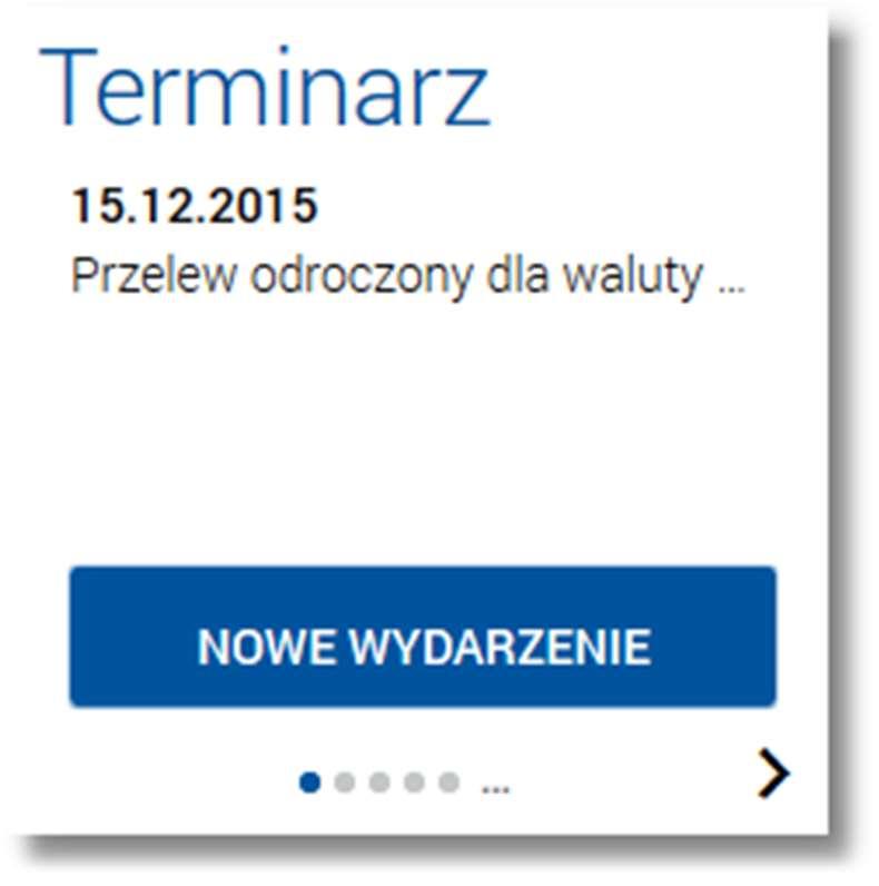 Page3 W zależności od ustawienia wielkości widżetu w systemie (w opcji EDYTUJ WYGLĄD) może on być wyświetlany w dwóch rozmiarach: standardowym, który prezentuje fragment treści wydarzenia: