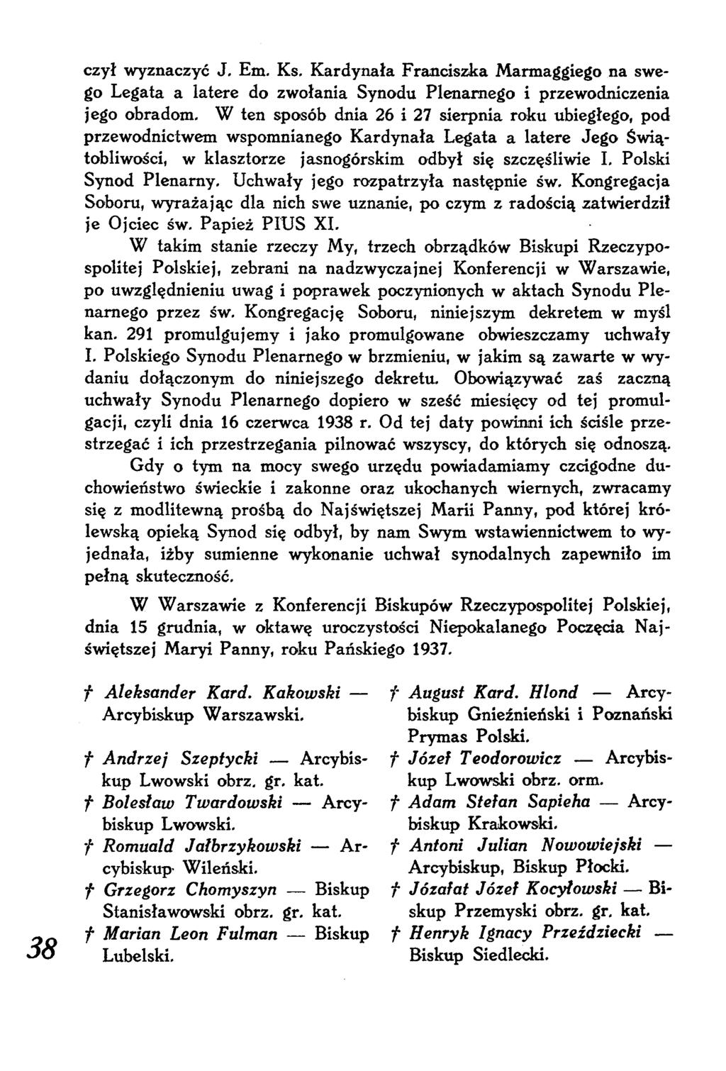 czył wyznaczyć J. Em, Ks.