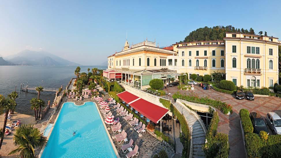 ~ Jezioro Como, Wlochy Grand Hotel Villa Serbelloni Bellagio, Jezioro Como Słynny neoklasyczny Grand Hotel Villa Serbelloni jest idealnym miejscem na luksusowe