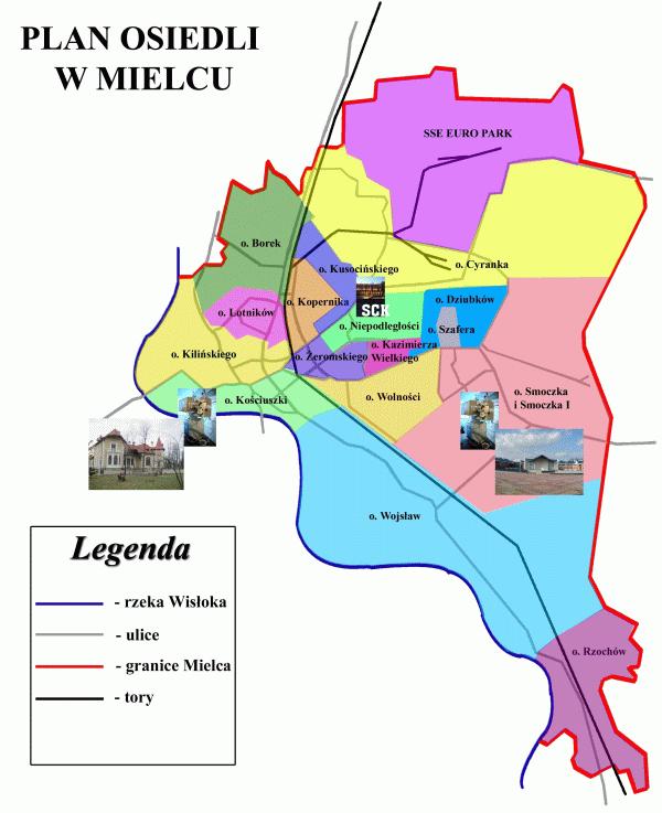 Mapa 4. Plan osiedli w Mielcu Źródło: http://www.mielec.pl/article.php?id=175 (09.06.2016) Miasto Mielec, według danych Głównego Urzędu Statystycznego, na dzień 31.12.