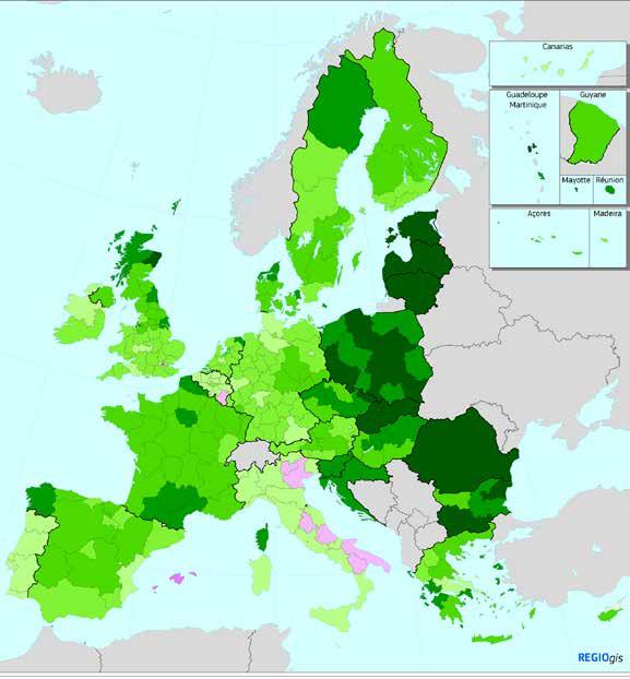 ELi piirkondade majanduskasv hakkab taastuma Pärast kahekordset langust aastatel 2008 ja 2011 on ELi majandus nüüd kasvamas ligikaudu 2 % tempos.