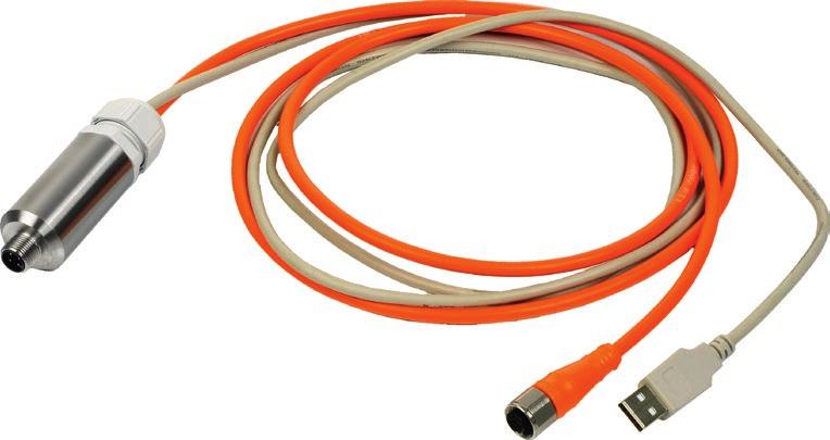 urządzeniu Przetwornik sygnału A2M Interfejs Negele (3) MPI-200 USB (2) PC Czujnik NSL-M ma (1) PLC Ustawianie wzgl.