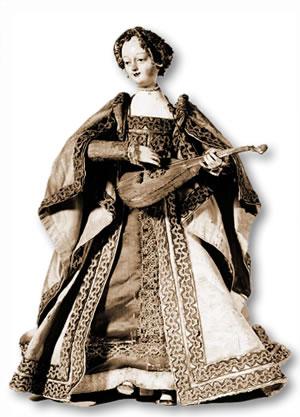 około 1550 Kobieta Torriano, potrafiącego grać na lutni - Juanelo Turriano z