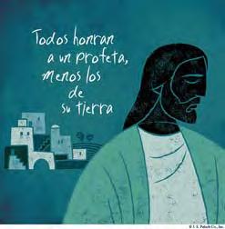 Y no pudo hacer allí ningún milagro, sólo curó a algunos enfermos imponiéndoles las manos. Y estaba extrañado de la incredulidad de aquella gente. Luego se fue a enseñar en los pueblos vecinos.