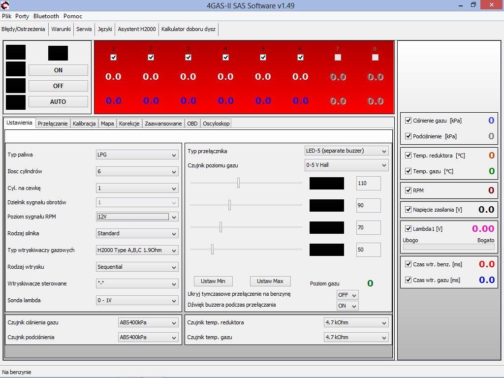 3.3. Opis okna głównego programu Uwaga: Gdy kursor myszy zostanie zatrzymywany na kilka sekund nad konkretną funkcji w oknie oprogramowania za każdym razem pojawi się dymek z opisem danej funkcji