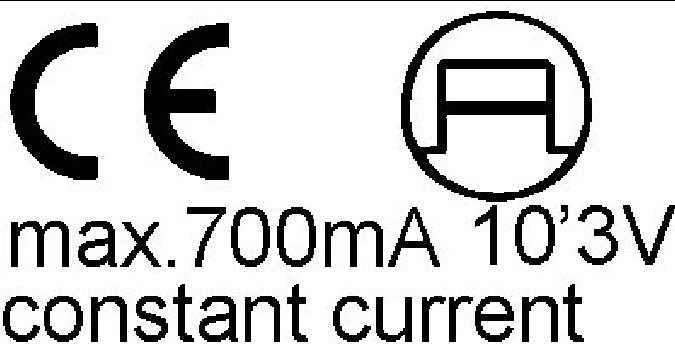 the LED driver. 71-2910V1 Ø58 71-2911V1 Ø58 71-2912V1 Ø58 71-2913V1 Ø78 DRIVER + - + - + + - + - + -... min. 5cm min.