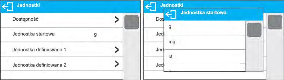 mesghal [msg] nie Taele Singapur [tls] nie * - Jednostki dostępne w zależności od typu wagi. 9.5.