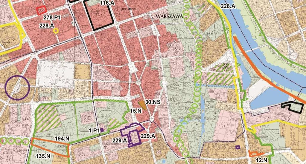 Więźniów Stalinizmu) umożliwiająca zabudowę mieszkaniowo-usługową (5/266) Skwer Oleandrów 2 sprzeczne ze sobą wnioski o umożliwienie zabudowy lub zachowanie zieleni (15,30) N wnioski postulowane do