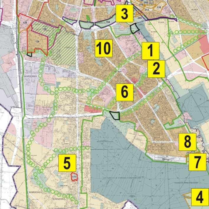 Kiedacza/Ciszewskiego ( 1/56) ul. Kokosowa/Ciszewskiego (2/58) ul. Kabacka ( 7/212) ul.