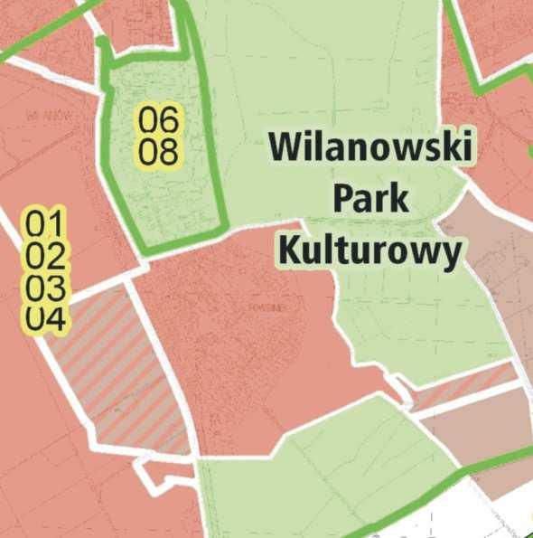 do wprowadzenia zmian liczba planów 1 liczba wniosków 1 Wilanowski Park Kulturowy (6 wniosków)