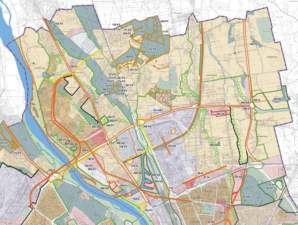 Biuro Architektury i Planowania Przestrzennego ANALIZA SKŁADANYCH WNIOSKÓW W SPRAWIE ZMIANY STUDIUM STRUKTURA FUNKCJONALNO-PRZESTRZENNA BIAŁOŁĘKA KM ZP1 ZL ZP2 X granice terenów zamkniętych