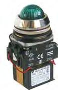 .. 230V AC 110V AC 201 z przyłączami wsuwkowymi, świecąca światłem ciągłym IP66/67 Uniwersalny moduł diodowy z przyłączami wsuwkowymi, błyskająca IP66/67 Uniwersalny moduł diodowy D30c D30z D30g D30n