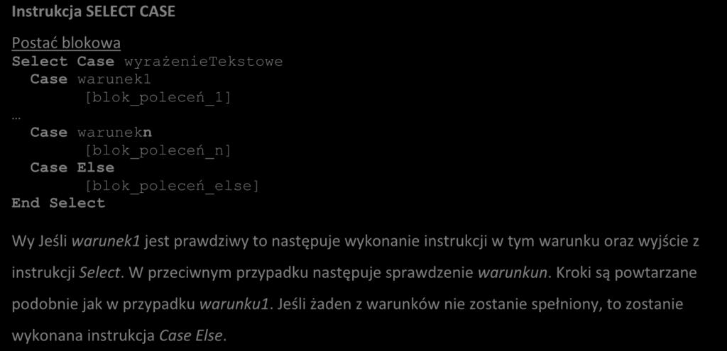 (do samodzielnego rozwiązania) Zmień kod podprogramu z zadania 1 tak, aby komunikat miał następujący styl okna i rodzaj przycisku: a) Komunikat pytający z przyciskiem Ok, b) Komunikat ostrzegawczy z