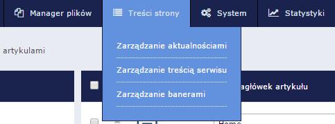 2. Zarządzanie aktualnościami Aby włączyć moduł aktualności na potrzeby danego szablonu należy wybrać zakładkę System Ustawienia metatagi i na samym dole zaznaczyć TAK i zapisać zmianę buttonem