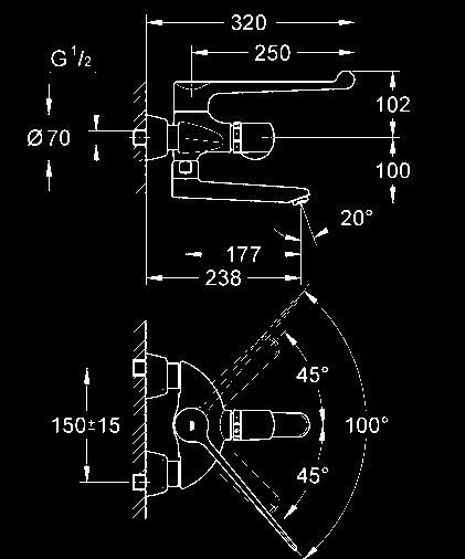 dezynfekcję termiczną obrotowa wylewka regulator strumienia laminarnego 9 l/min.