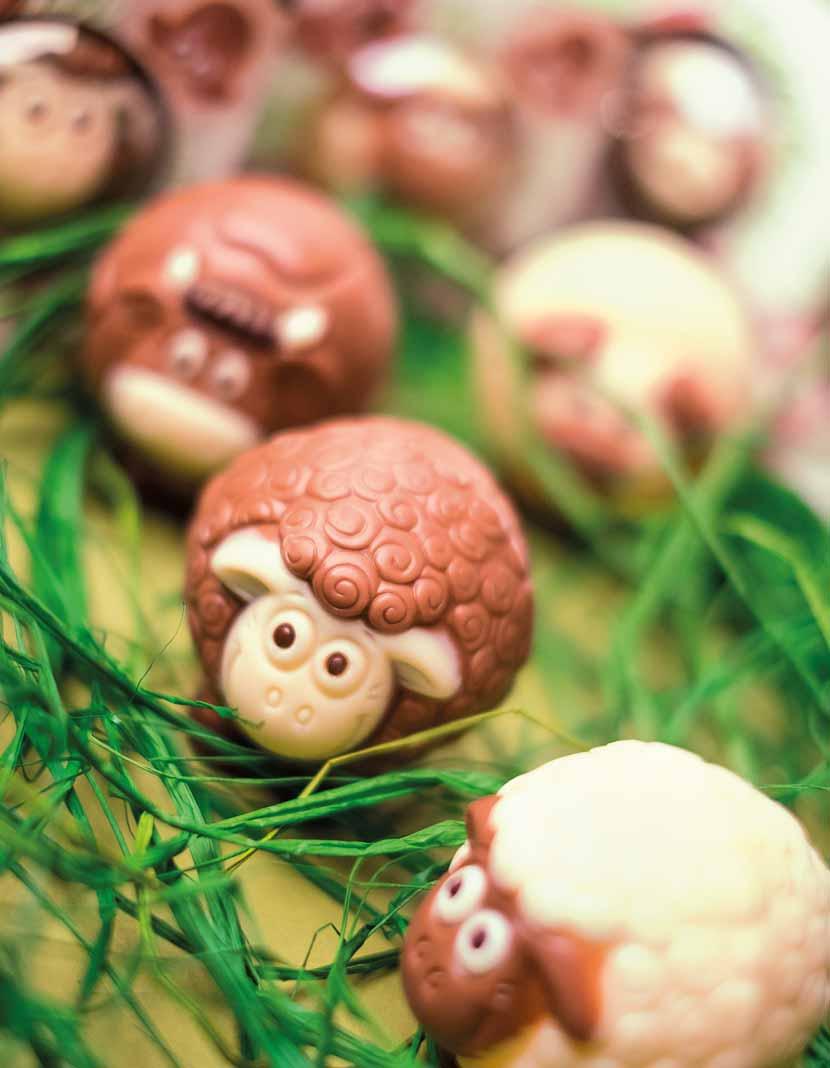 CHOCO FARM 3472 CHOCO SHEEP WHITE Wymiar opakowania: 90 80 65 mm Wysokość figurki: 66 mm Masa ne o: 40 g Cena ne o: