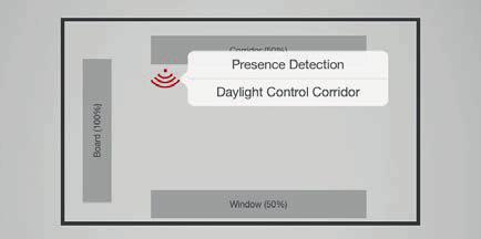 W zależności od użytego czujnika można ustawić funkcję wykrywania obecności i / lub kontrolę natężenia światła.