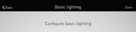 Ustawianie oświetlenia podstawowego zakańcza się klikając przycisk Zakończono na pasku menu.