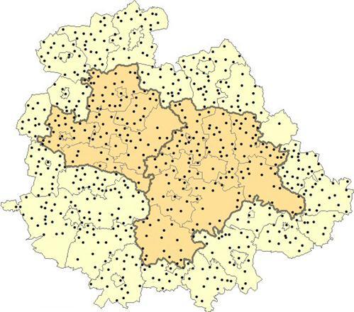 pracy w miejscowościach statystycznych Analiza dojazdów do pracy w gminach Analizy sieci transportowych Analiza sieci drogowej Analiza sieci kolejowe