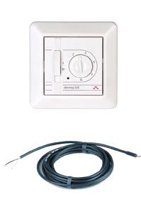 72 10 Katalog produktów Termostat devireg TM 520 : 522 Elektroniczny termostat z wyłącznikiem, przeznaczony do montażu podtynkowego, dostępny w trzech wersjach : devireg 520 - z podłogowym czujnikiem
