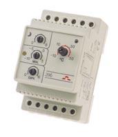 76 10 Katalog produktów Termostat devireg TM 316 Elektroniczny termostat przeznaczony do montażu na listwę DIN. Możliwość pracy jako termostat różnicowy z regulacją histerezy.
