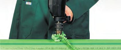 MONTAŻ ZŁĄCZEK SIODEŁKOWYCH Zgrzewane złączki siodełkowe mogą być użyte w przypadku rur począwszy od średnicy 40 mm.