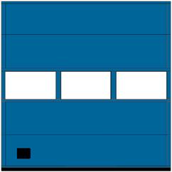 Tylko panel Cała połać Podwójna płyta akrylowa (3 + 2 mm) prostokątna, w ramie plastikowej Światło przejścia: 604 x 292 mm Rama okna: Czarny 2.4.2 DAOP * Inne kolory dostępne na życzenie 2.