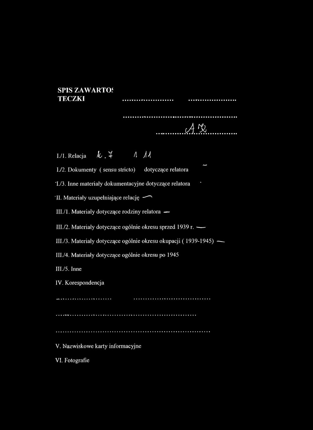 /2. Materiały dotyczące ogólnie okresu sprzed 1939 r. --- III./3.