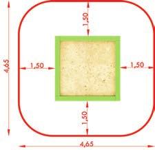 PIaSKownICa nr katalogowy GT-0034/1 3,00 x 3,00 m 6,00 x 6,00 m Powierzchnia strefy 34,00 m 2 Obwód strefy 21,50 m zestawu 0,35 m Dostępna