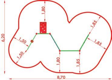 WSPINACZKOWE 4,50 x 0,95 m 7,50 x 3,95