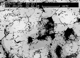 Tabela 2. Wyniki mikroanalizy chemicznej z poszczególnych obszarów badanego spieku (% at.) Table 2. The results of chemical analysis in selected areas of investigated sinter (% at.