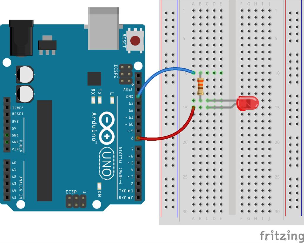 Zrób to sam, czyli chętni na wykładzie Arduino 1 void setup() { 2 pinmode(10, OUTPUT); //Dioda czerwona 3 pinmode(9, OUTPUT); //Dioda żółta 4 pinmode(8, OUTPUT); //Dioda zielona 5 6 pinmode(7,