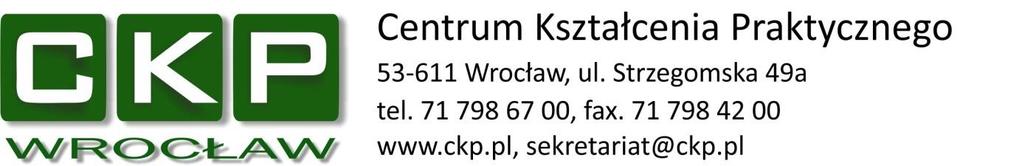 SZACOWANIE WARTOŚCI ZAMÓWIENIA Wrocław, dnia 04.04.2018r. Gmina Wrocław działając poprzez Centrum Kształcenia Praktycznego we Wrocławiu, z siedzibą przy ul.