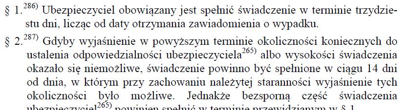 Ramy prawne likwidacji szkód Art. 817 kodeksu cywilnego Art.