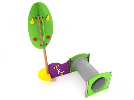 g) Wioślarz sztuk 1. 2. Plac zabaw dla dzieci najmłodszych. Wszystkie urządzenia wykonane w konstrukcji metalowej proszkowo.