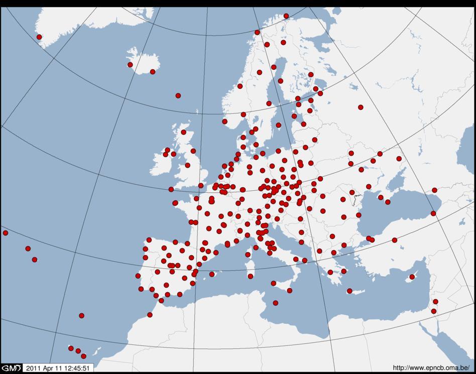 EPN EUREF Permanent Network - ETRF89 BOGO BOGI BOR1 JOZE JOZ2