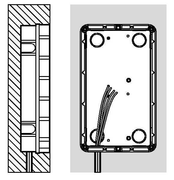 MONTAś MONTAś Moduł 1052/13 montujemy w sposób przewidziany dla paneli Sinthesi. Zworka pomiędzy stykami i EXI symuluje zamknięcie drzwi. Czujnik otwarcia drzwi montujemy pomiędzy ww.