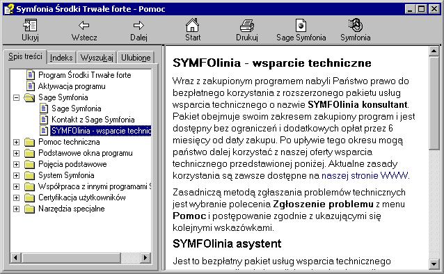 4 Środki Trwałe forte 5.41 Korzystanie z pomocy kontekstowej Program posiada typową dla większości aplikacji Windows dodatkową instrukcję obsługi nazywaną pomocą kontekstową.